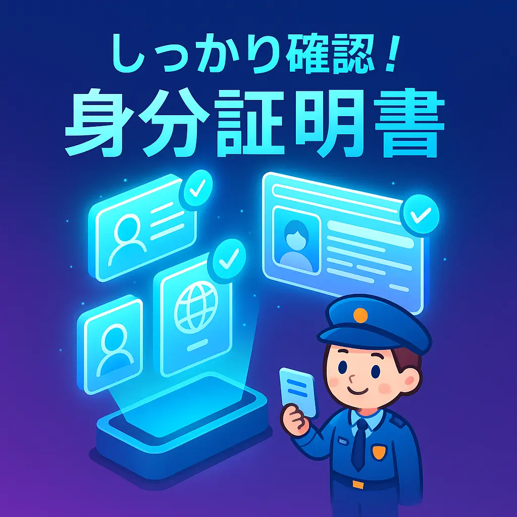 身分証明書の提示は必須！準備すべき書類 - パチスロ 何歳から