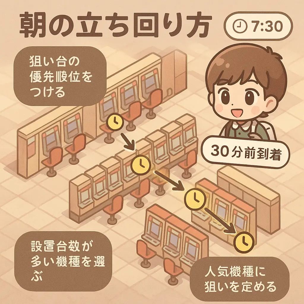 朝一恩恵を最大化する具体的な立ち回り戦略 - パチンコ 朝一 恩恵