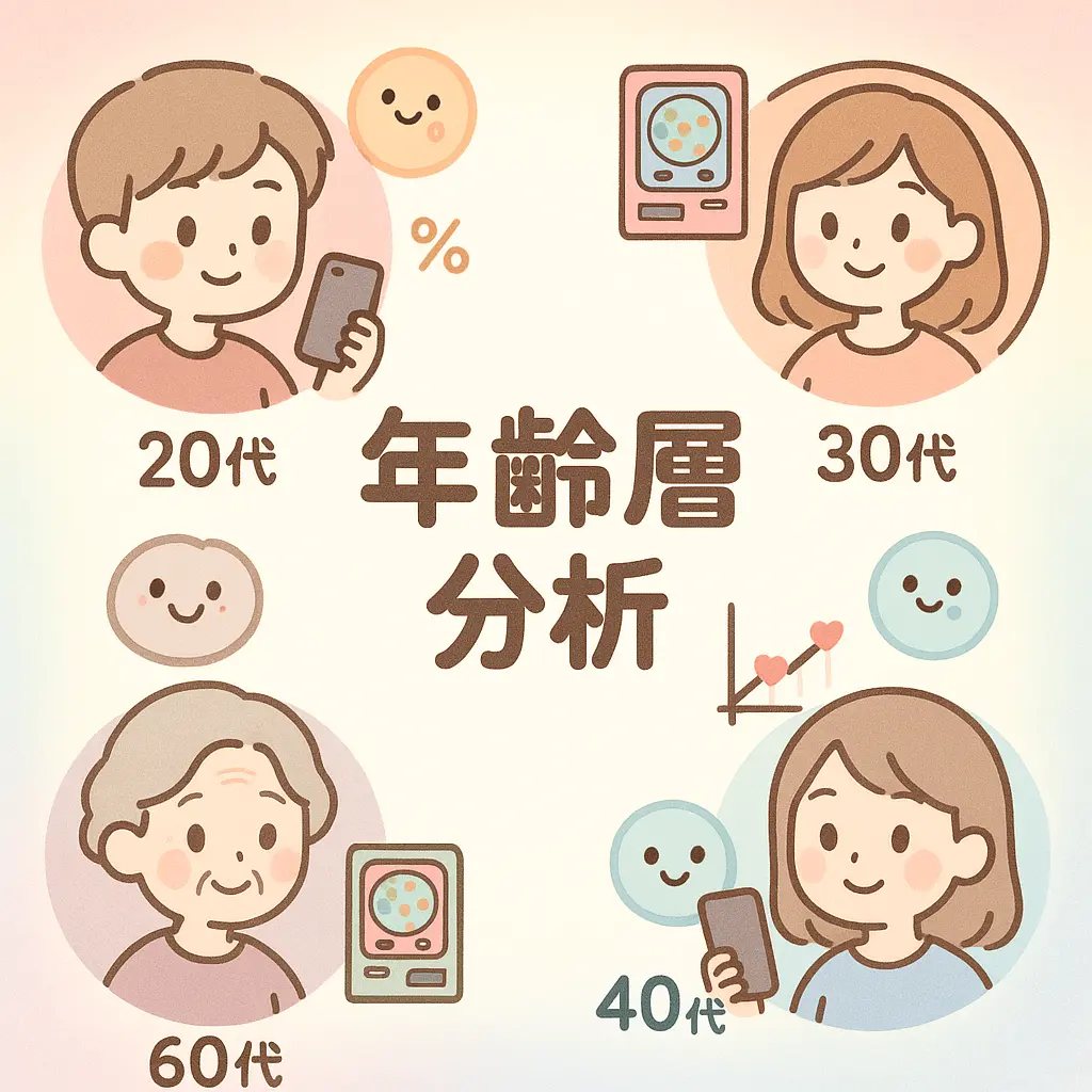 年代別参加動向の詳細分析 - パチンコ 人口