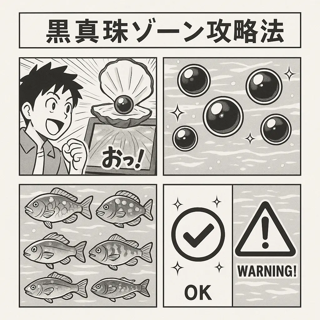 ブラックパールゾーンの攻略法 - 海物語ブラック4