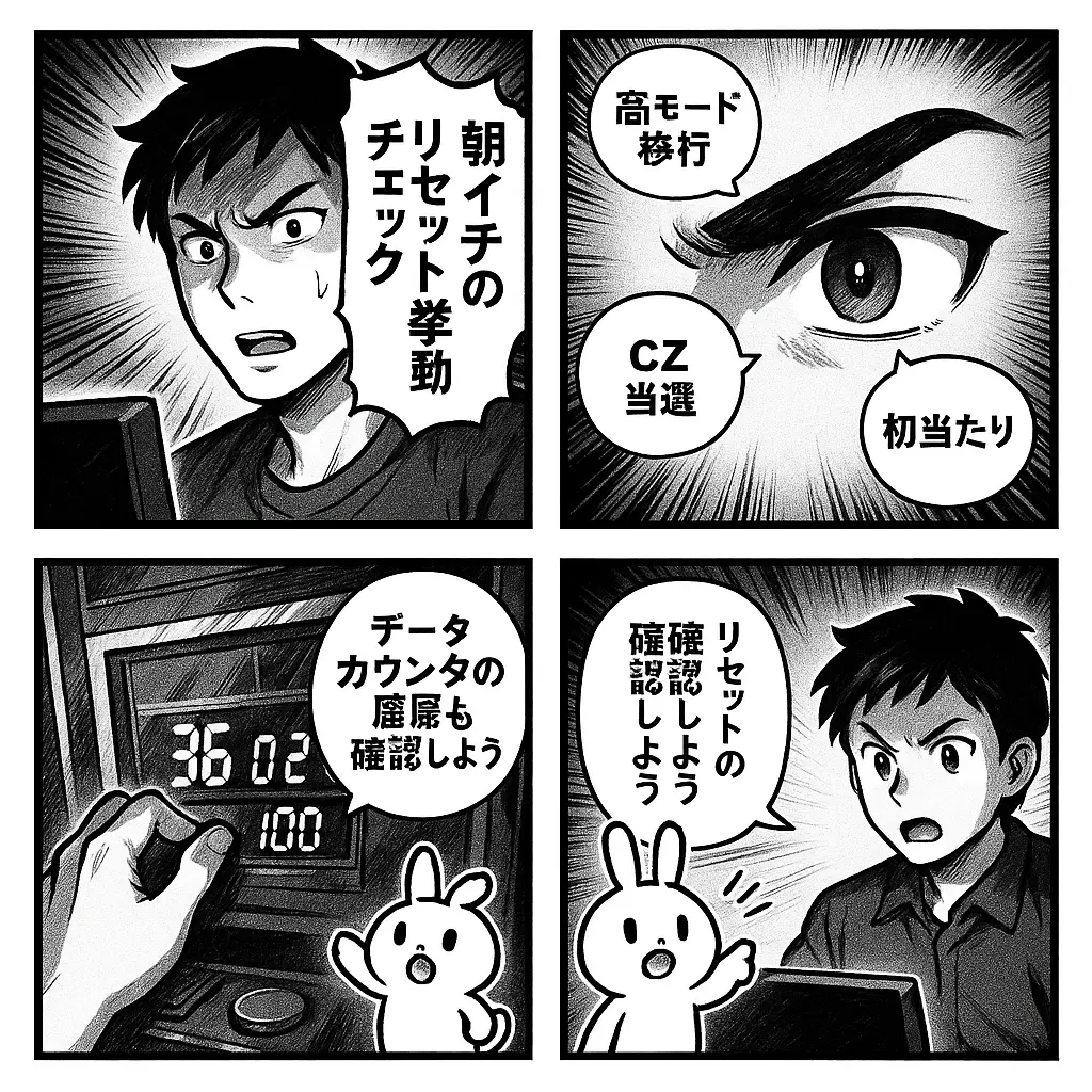 朝一の設定変更判別テクニック - エウレカ ao 設定