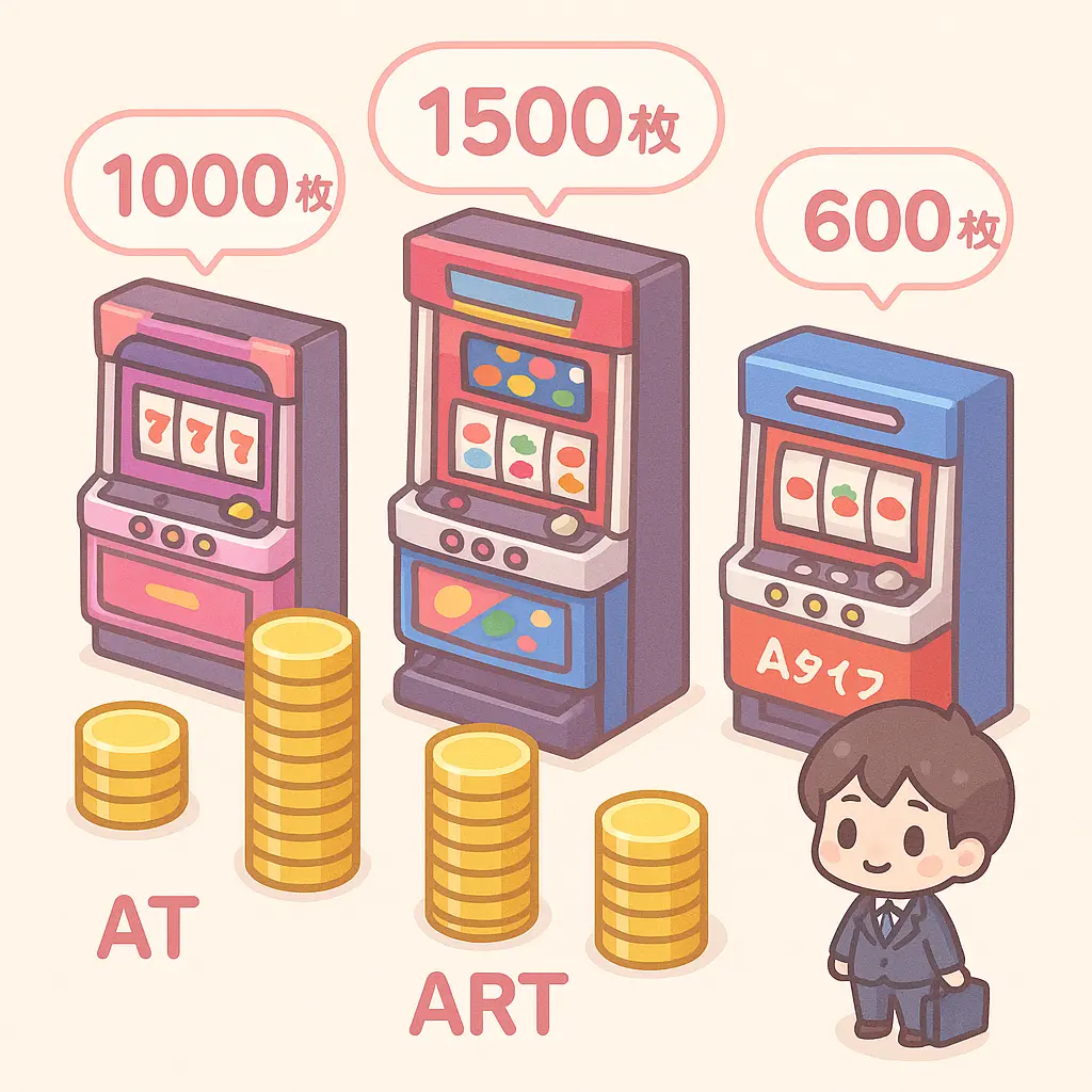 機種タイプ別の推奨軍資金額 - スマスロ 軍資金