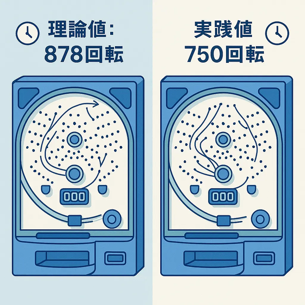 パチンコの1時間回転数における理論値と実践値の違い - パチンコ 1時間 回転数