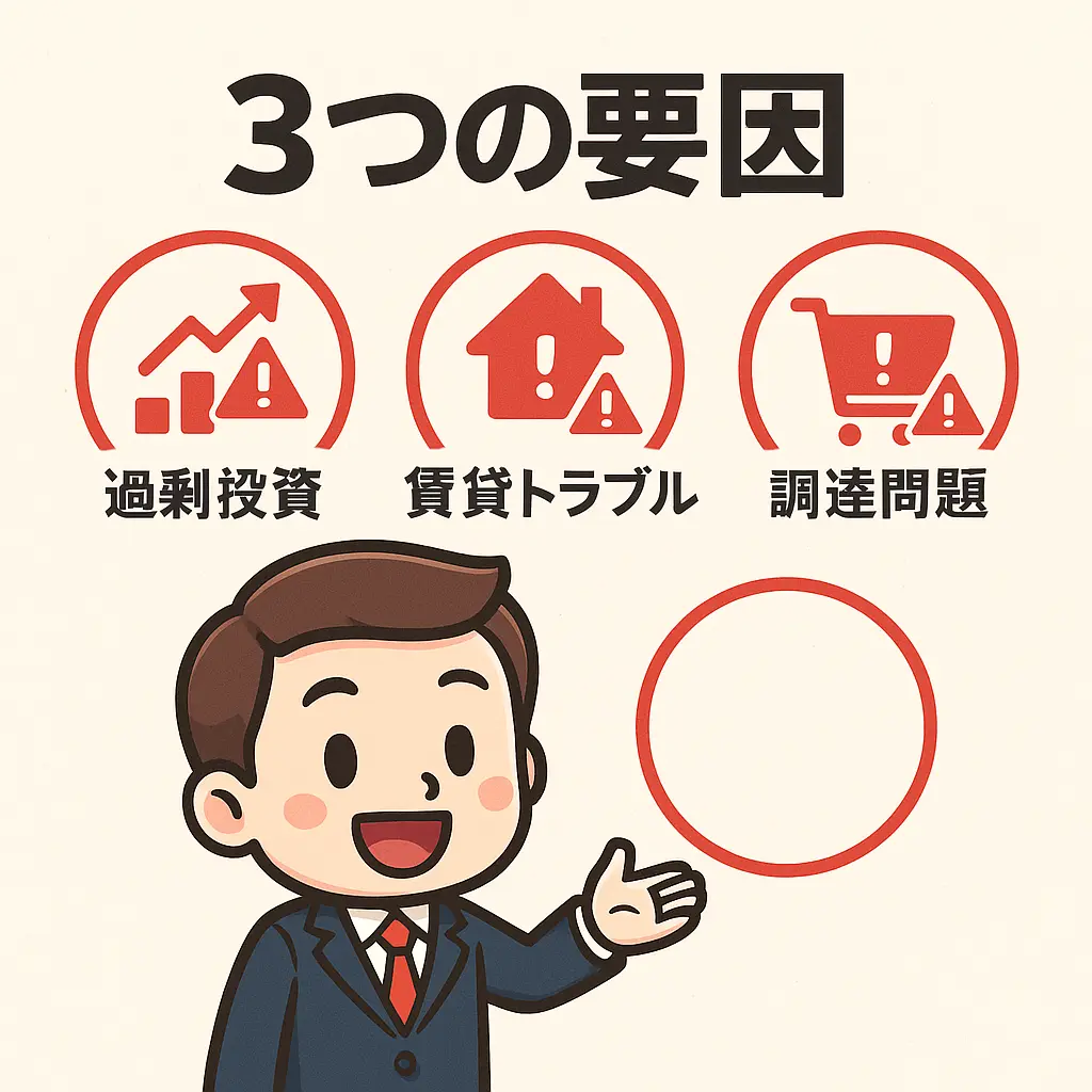 ガイア倒産の直接的な引き金となった3つの要因 - ガイア 倒産 理由