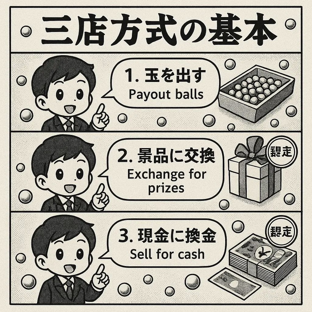 パチンコの換金システム「三店方式」とは何か - パチンコ屋 両替
